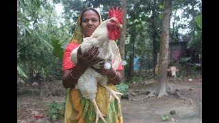 Very big 6 Kg big chicken prepared by grandmother in my village