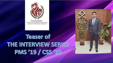 Presenting the teaser of the interview session PMS 