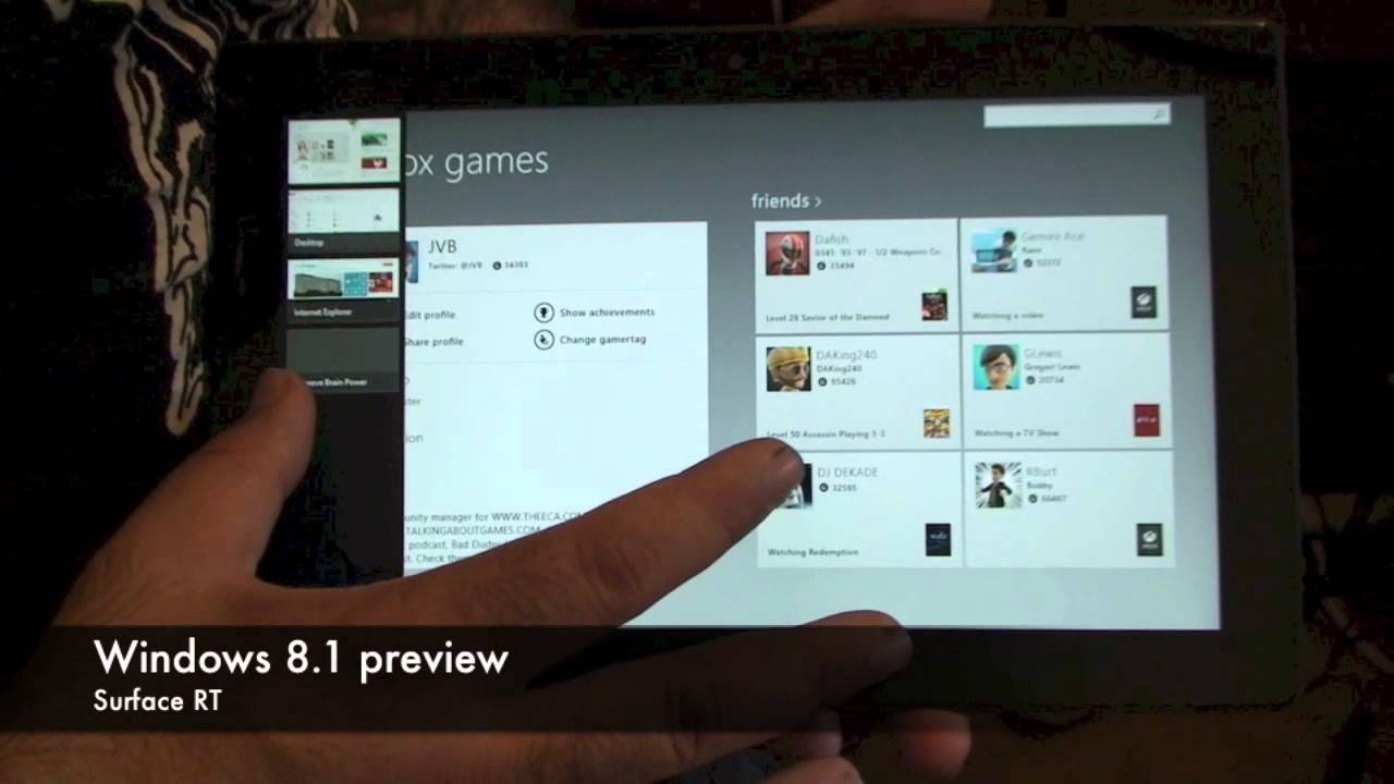 Windows 8 1 Preview On The Surface Rt