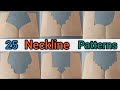 HOW TO CUT BASIC NECKLINE PATTERNS || Trendy Neckline Designs