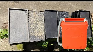 苗箱洗浄機/オギハラ 手動式育苗箱洗浄機 用水路(井手)用固定足改造