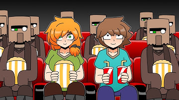 Steve and Alex go to the Minecraft movie | Minecraft anime