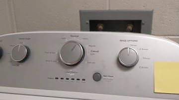 Whirlpool and Maytag washer diagnostic mode