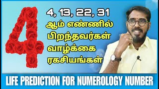 Numerology No 4 | எண் கணித ஜோதிடம் | நியூமெராலஜி | Numerology Prediction #SakthiPeedam