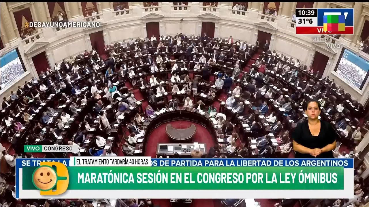 Llegó el día: hoy es el debate de la Ley Ómnibus en el Congreso - YouTube