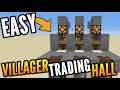 EASY Villager Trading Hall Tutorial with Zombie Discounts Minecraft 1.16+