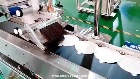 Automatic paper sheet paging flat surface labeling machine