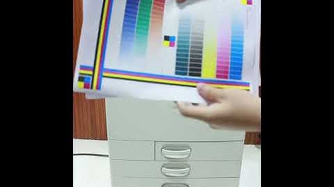 Ricoh MPC3503 toner cartridge  Installed to machine Test print effect