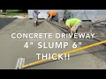 How to pour low slump stiff super strong concrete.