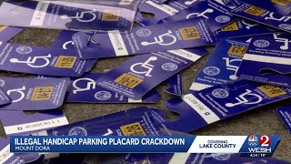Florida police seize over 30 illegally used disability parking permits