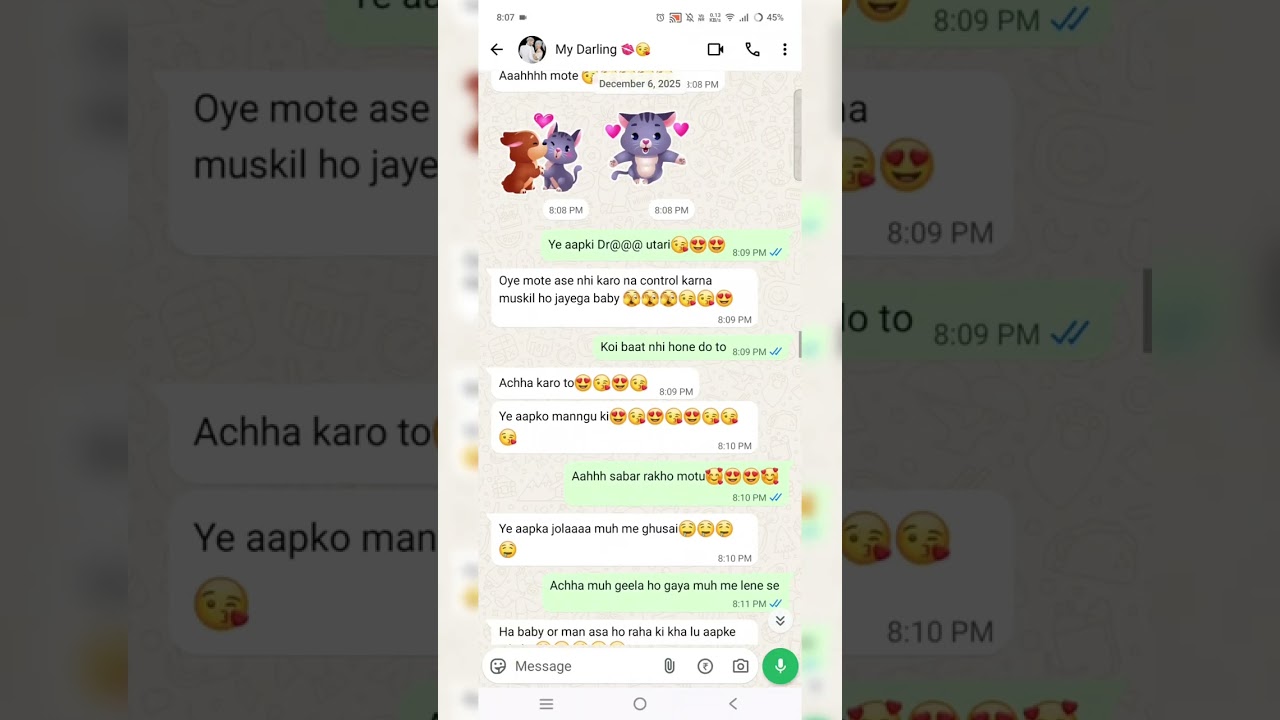 Gf Bf Very Very Romantic hot chat video 😘💦💦🥰