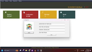 Parish Record Management System | New update in VB.NET
