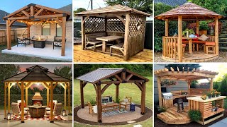 Wooden Backyard Outdoor Pavilion Ideas