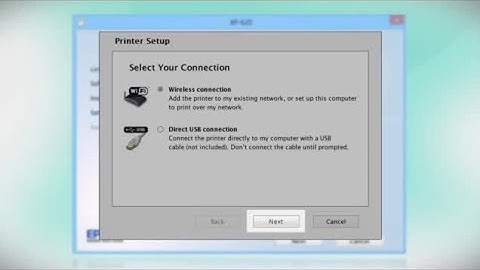 Epson Expression Premium XP-620: Wireless Setup Using a Temporary USB Connection