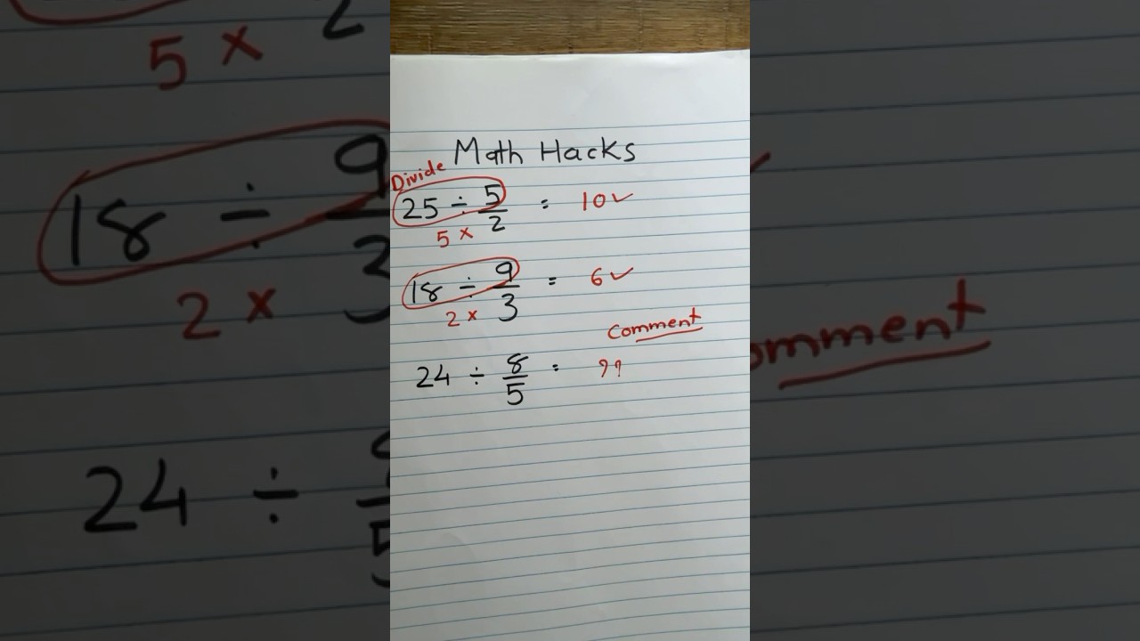 Math Hacks | Math Tricks | Tips and Tricks #maths #mathematics #tipsandtricks #shorts