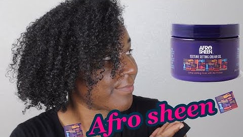 Afro Sheen texture setting cream gel Review | wash and  go | natural hair