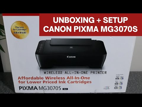 UNBOXING & SETTING UP Canon Pixma Printer MG3070S | Featured Products | Services