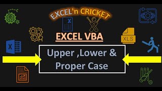 Excel VBA Letter Cases (Using STRCONV)