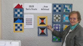 House Sampler Block 8 -  2020 Tasty Treats with GourmetQuilter