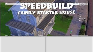 The sims 4 SPEED BUILD // Family starter house // PS4