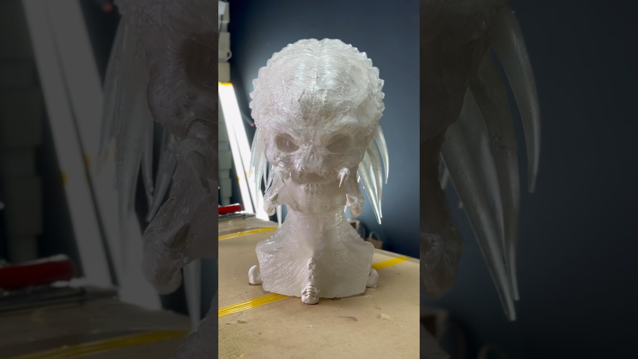 The Ballistic gel Predator head! AlienGoBoom 