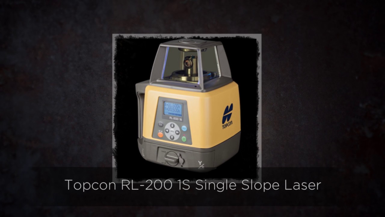 Topcon RL-200 1S Single Slope Laser - YouTube