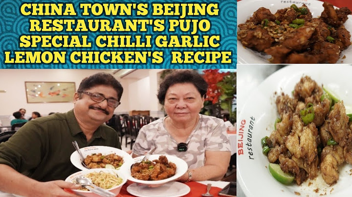 Kolkata Famous Beijing Restaurant's পুজো Special Chilli Garlic Lemon Chicken Recipe