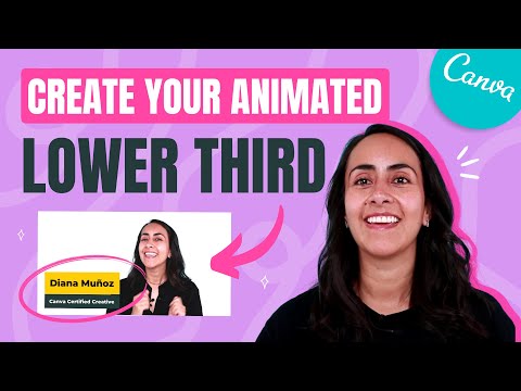 How to Make an Animated LOWER THIRD - Easy  & Quick Canva Tutorial thumbnail