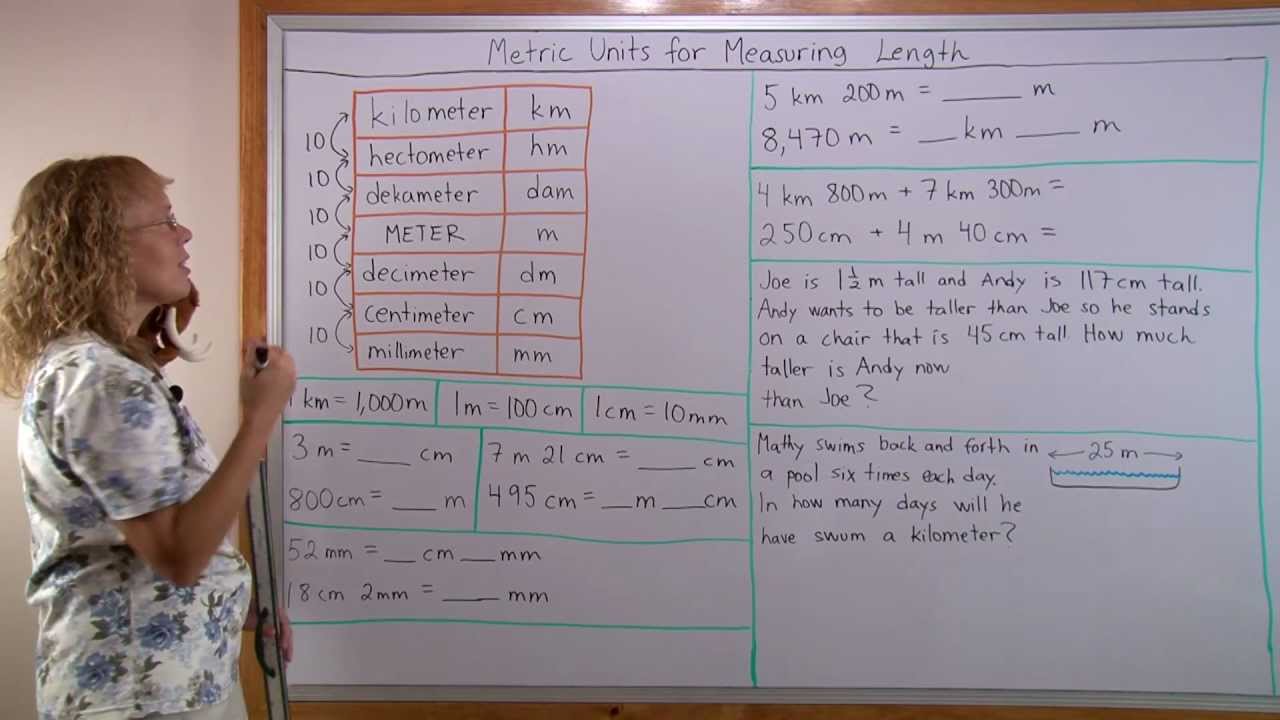 Metric units of length (from millimeter to kilometer) - YouTube