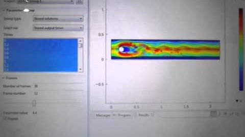 Flow over cylinder using comsol