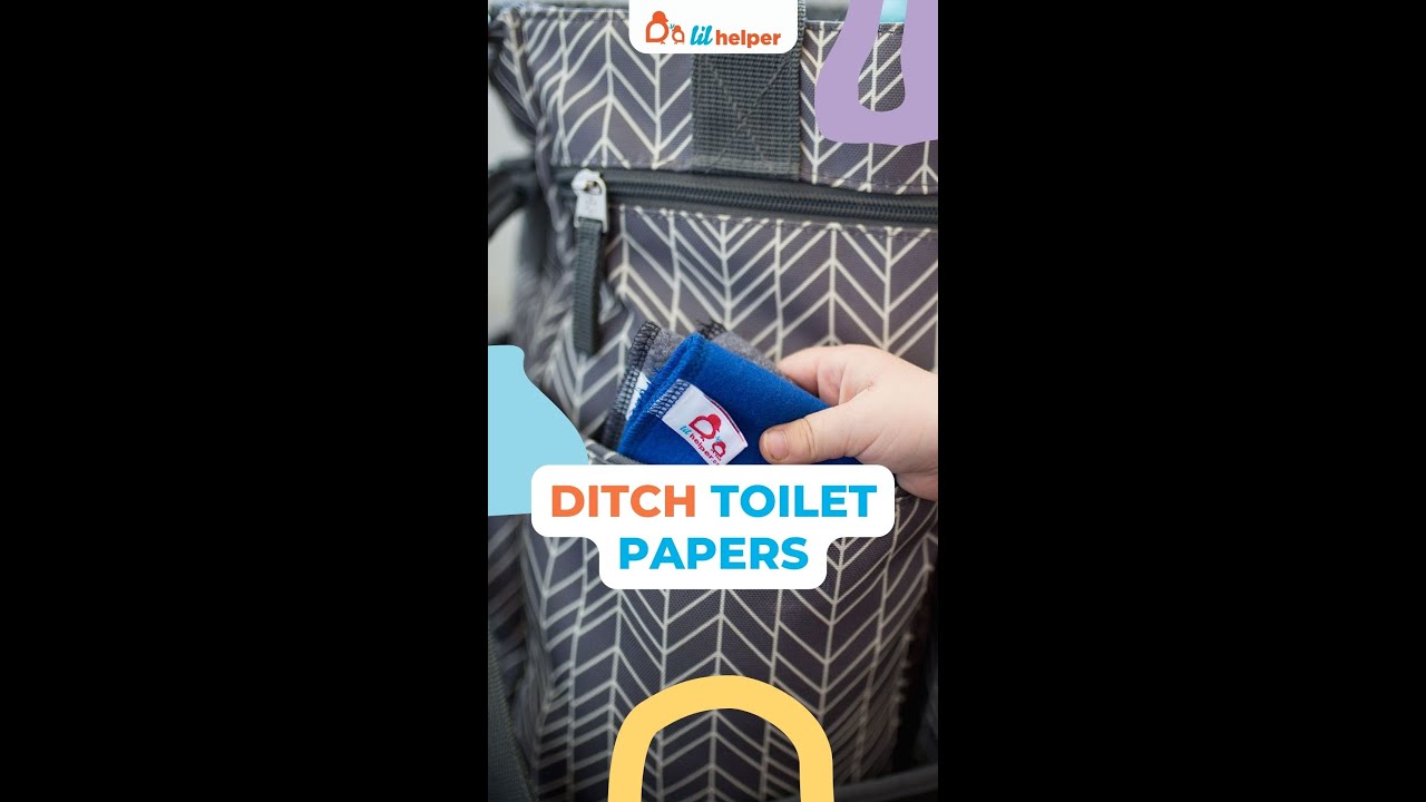 Ditch Toilet Papers and switch to Lil Helper Reusable Cloth Wipes (Lil Helper) 