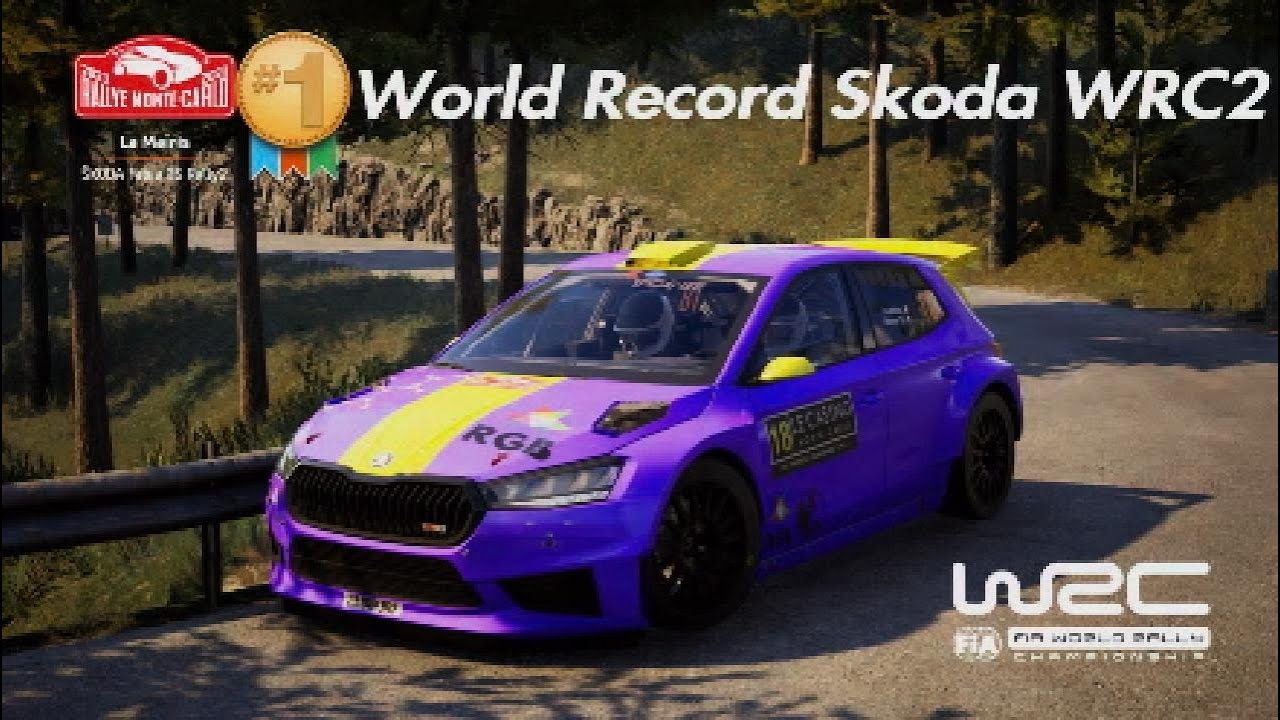 world-record-r-glages-skoda-wrc2-monte-carlo-la-ma-ris-ea-wrc-youtube
