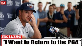 Bryson DeChambeau Drops BOMBSHELL on his Liv Future ...... (LIV Golf Hasn't got long left now)