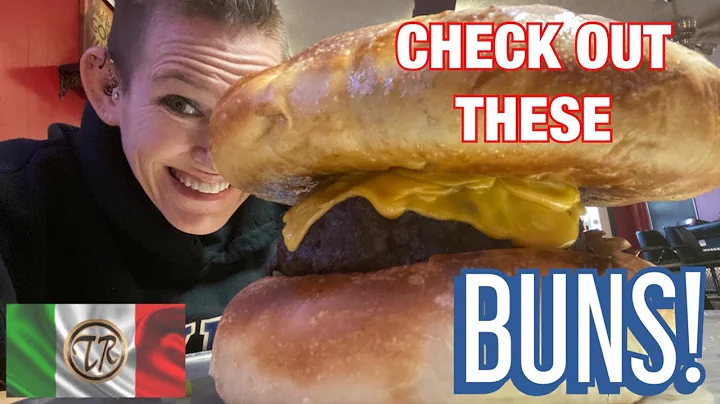 TRE RAGAZZI MEAN GENE BURGER | HUGE BURGER BUNS | SERIOUSLY DELICIOUS | MOM VS FOOD