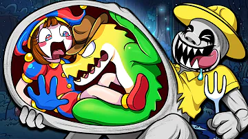 Pomni & Gummigoo Eaten by Zookeeper?! Digital Circus & Zoonomaly Animation