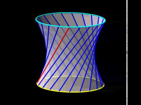 hyperboloid of one sheet lines youtube hyperboloid of one sheets