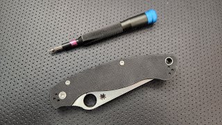 How to disassemble and maintain the Spyderco Military 2 (with sneak preview)