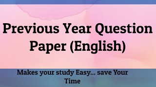 Previous Year Question Paper || English Literature|| screenshot 2
