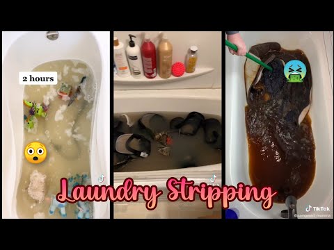 Laundry Stripping TikTok Compilation #1 ✨| Vlogs from TikTok