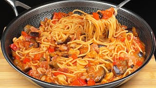 An old pasta recipe! I cook it every weekend! Quick dinner in 10 minutes❗