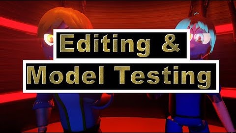 [Blender/FNaF/OC]  Model tests and editing test! (FLASHING LIGHTS)