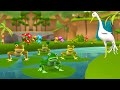 The Frogs who Wished for a King 3D Animated Hindi Moral Stories Kids मेंढक की ईच्छा कहानी Kids Tales