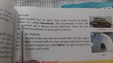 EVS Chapter 14 Types of houses (class 4th)