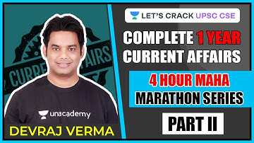 Complete Coverage of 1 Year Current Affairs for Prelims 2020 Part 2 | Maha Marathon Session