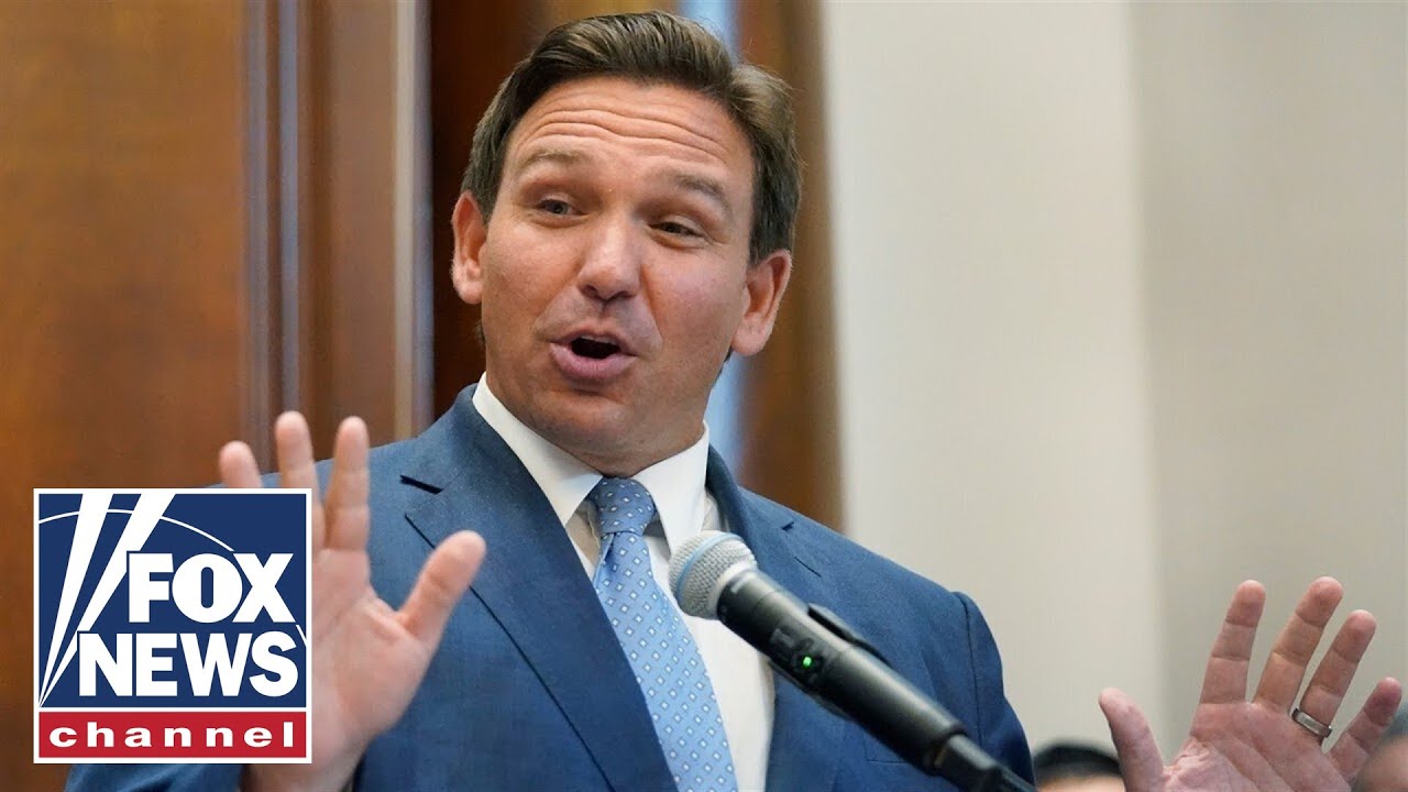 Florida Gov. DeSantis holds a press conference