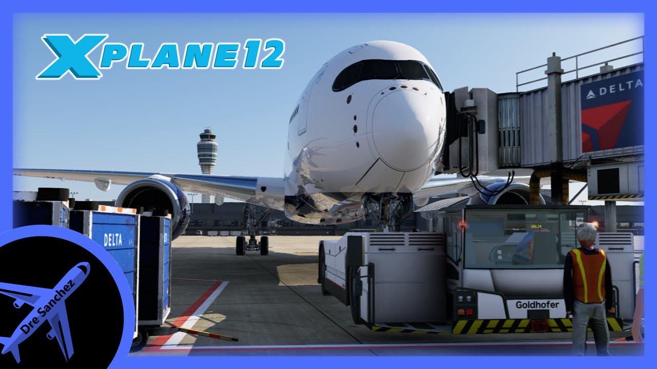 X-Plane 12 | High Capacity Hop to Orlando | Flight Factor A350-900XWB | 