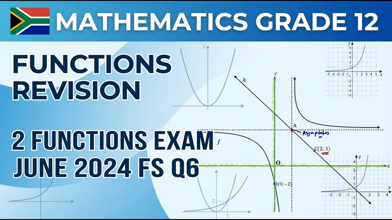 Mathematics Grade 12 Functions Exam June 2024 FS Q6 