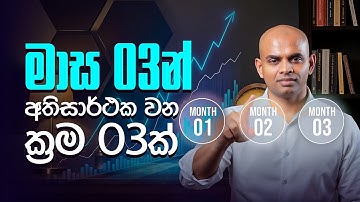 මාස 03න් අතිසාර්ථක වන ක්‍රම 03ක් | 3 Methods to Become Highly Successful in Just 3 Months