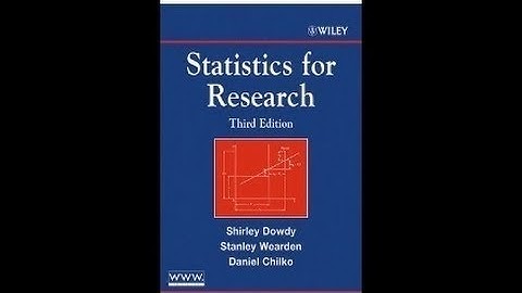 Statistics For Research - Stats 512 - September 9, 2013 Lecture - Chapter 9