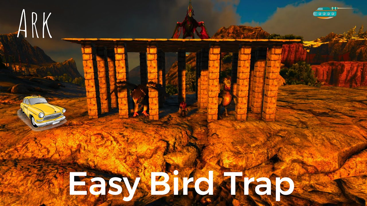 Ark Build Guide: Easy bird trap works for both argent and griffin